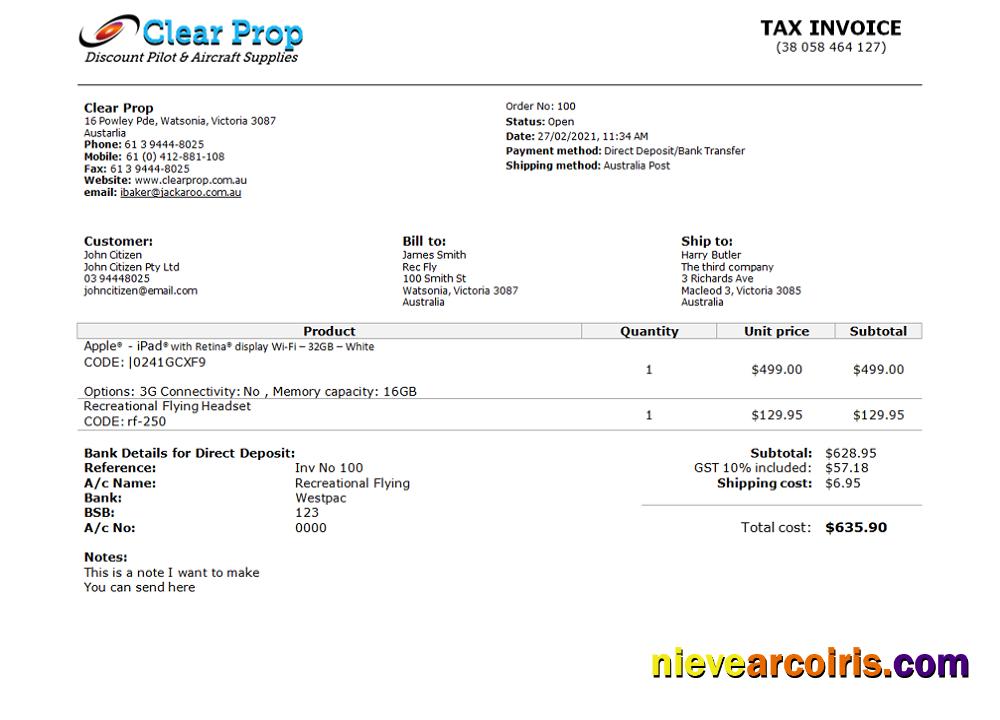 Australia Clear Prop Discount Pilot & Aircraft Supplies company